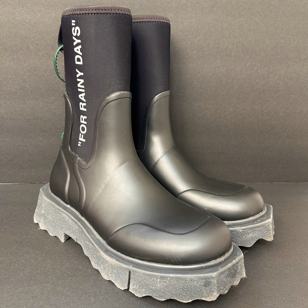 Off-White “For Rainy Days” Rain Boots